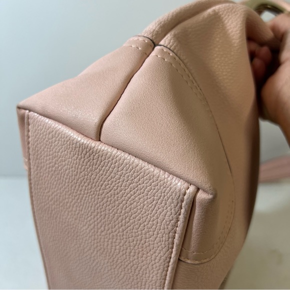 NX Noble Exchange Pink Pebbled Vegan Leather Shoulder Bag - Picture 6 of 13